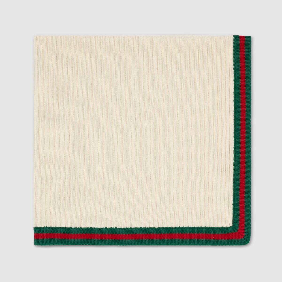 Baby wool blanket with Web in off white | GUCCI® US
