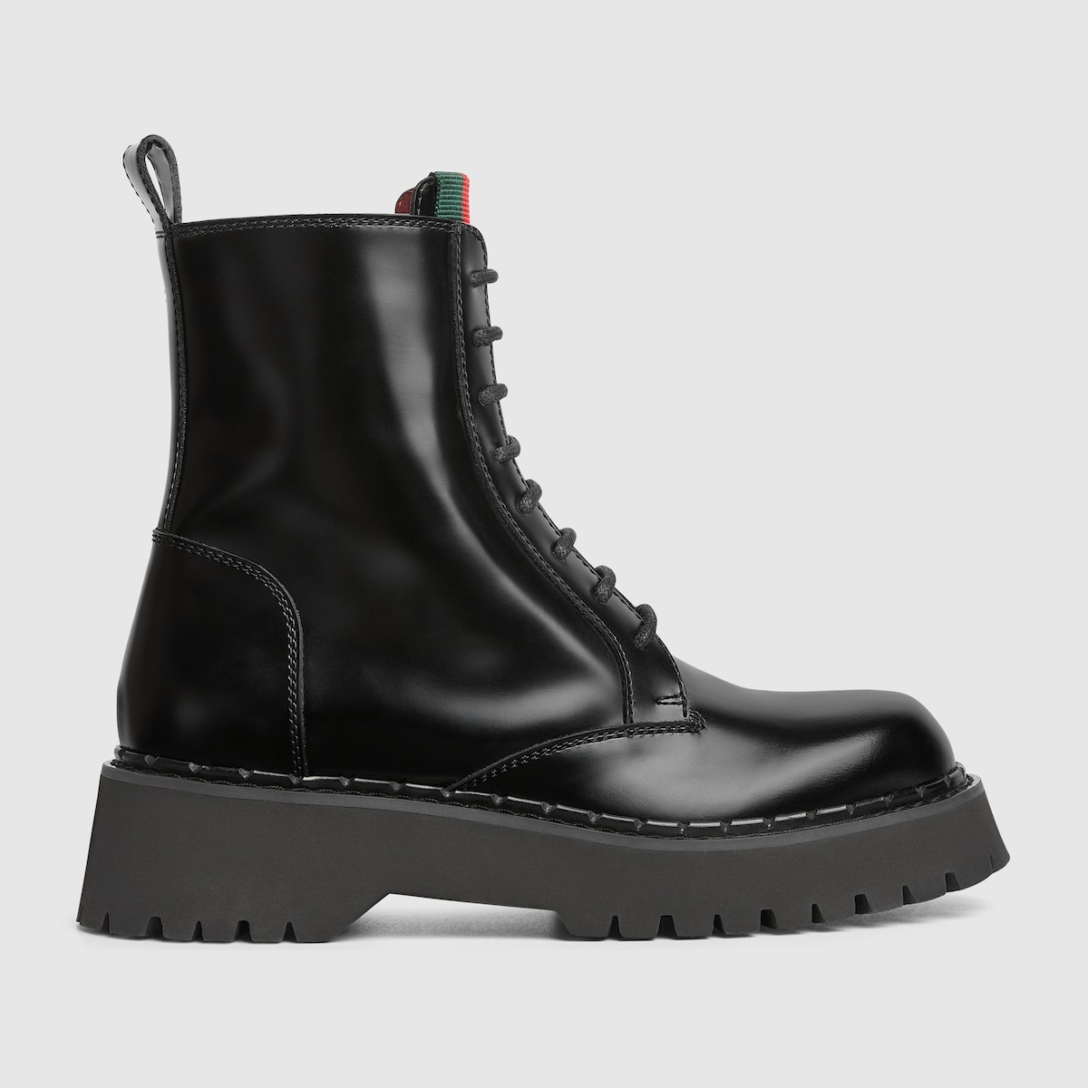 Gucci quilted leather ankle boot with belt online