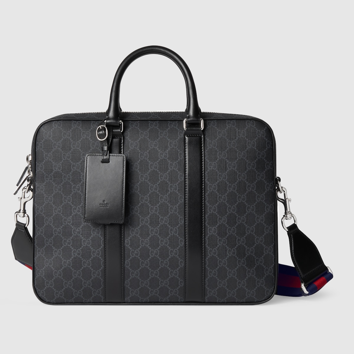 GG Black medium briefcase in black GG Supreme | GUCCI® US