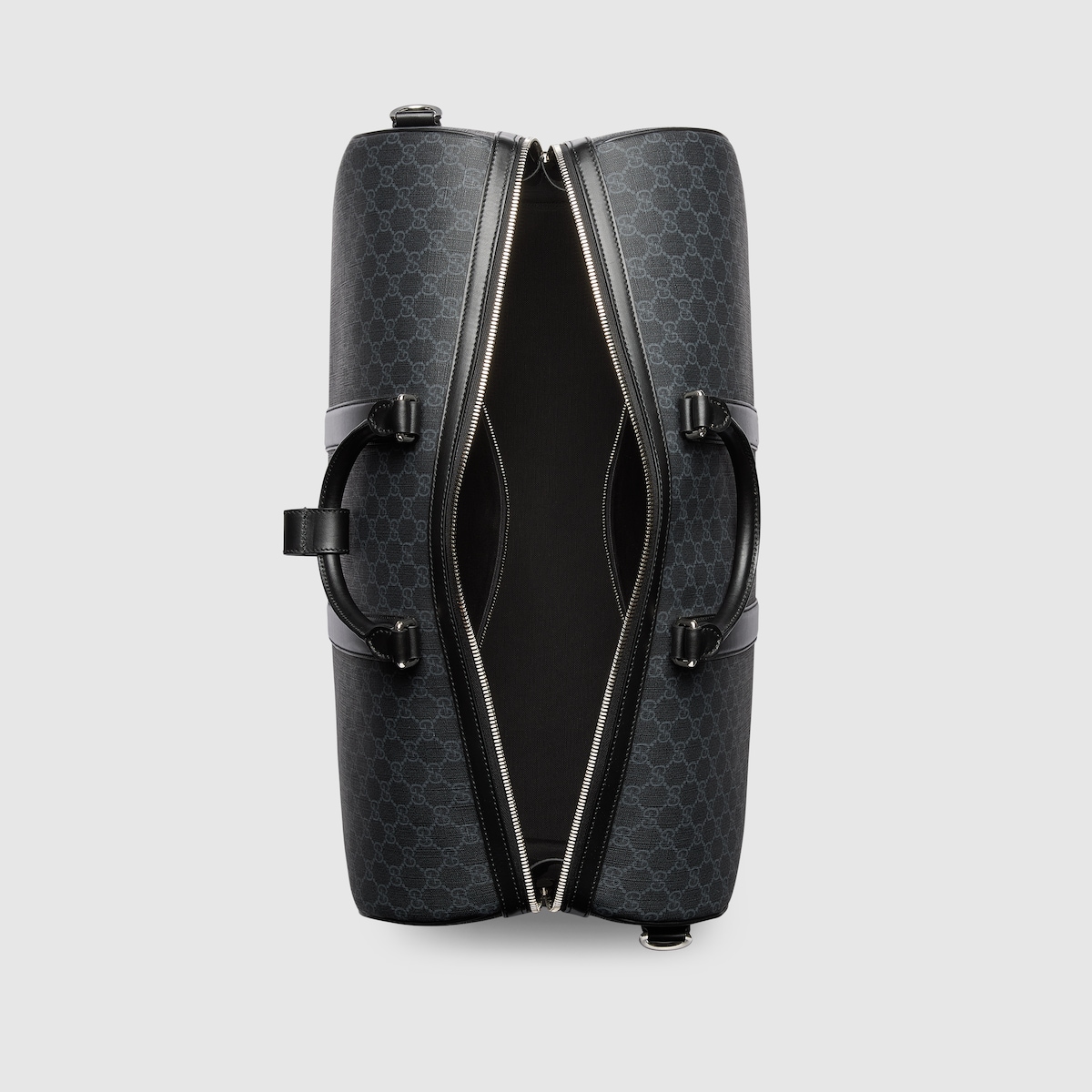 GUCCI ボストンバッグ ブラック GGエンブレム〕ミニ ボストンバッグ ・ブラック レザー | GUCCI公式