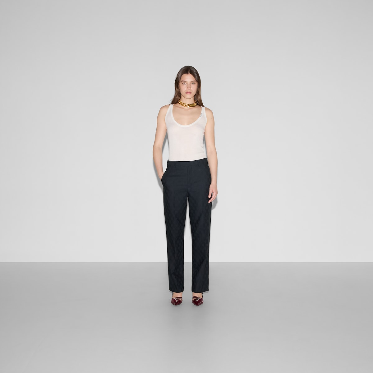 GG wool pant