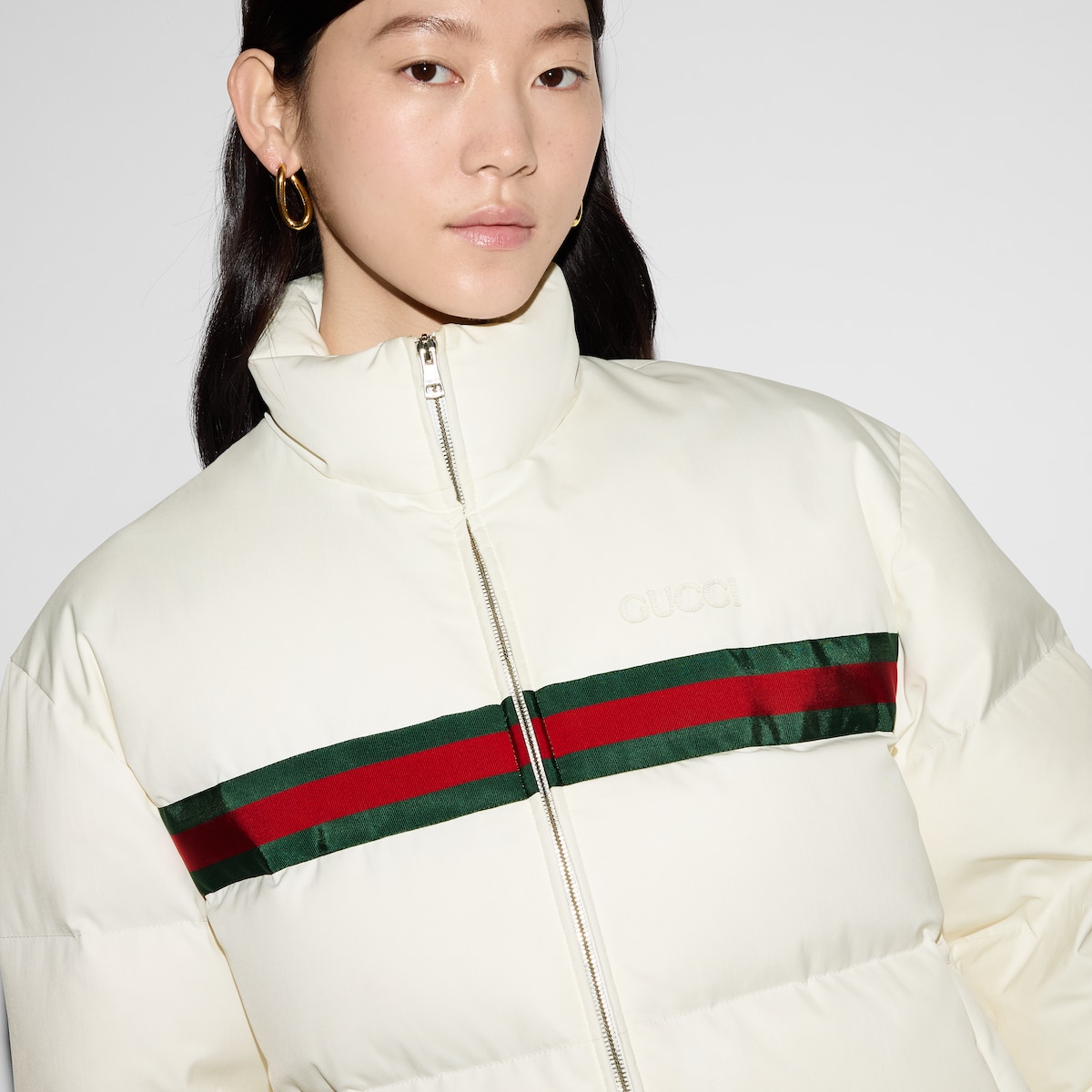 Gucci twill bomber jacket online