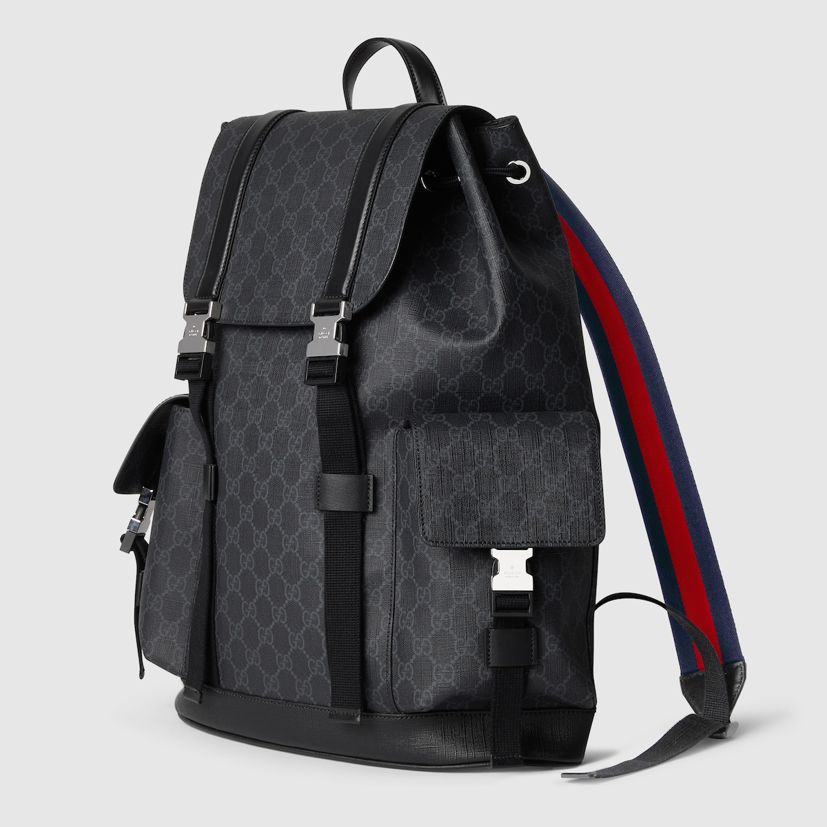 GG backpack in black GG Supreme | GUCCI® US