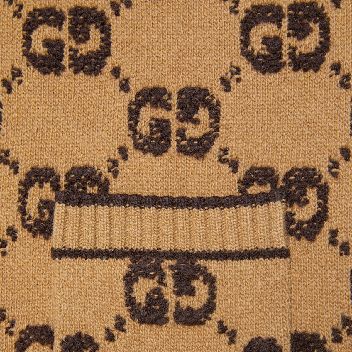 ダブルG エンブロイダリー ウール コートブラック | GUCCI公式