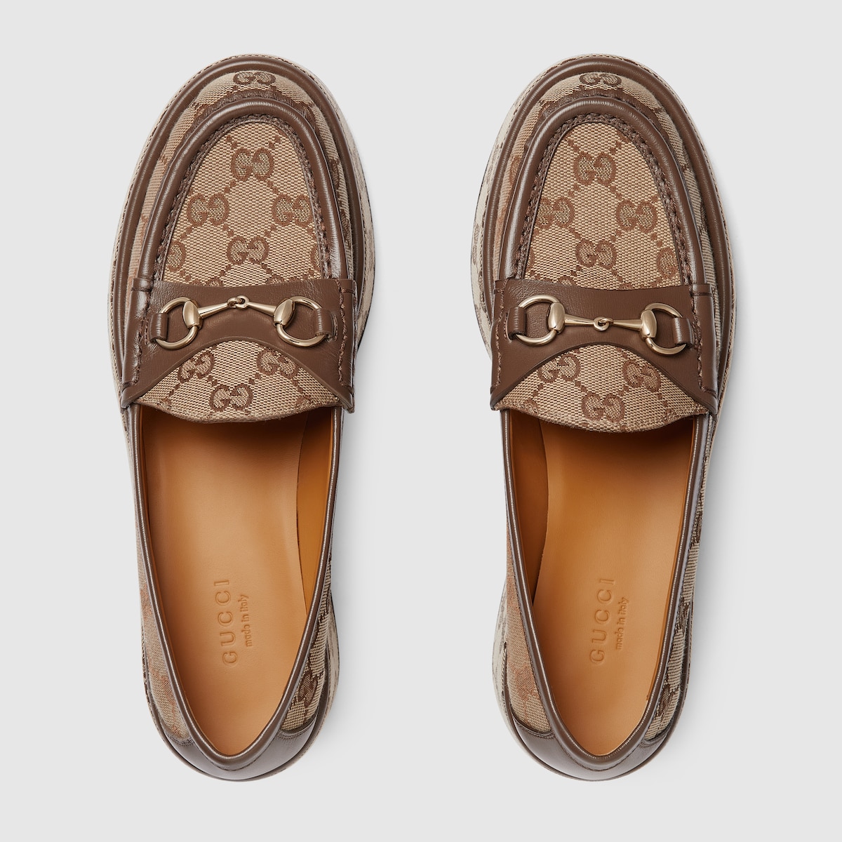 GUCCI グッチ　ミュール　GGキャンバス　ホースビット　ゴールドチェーン GUCCI GUCCI(グッチ) ホースビット サンダル 靴 シューズ PAR