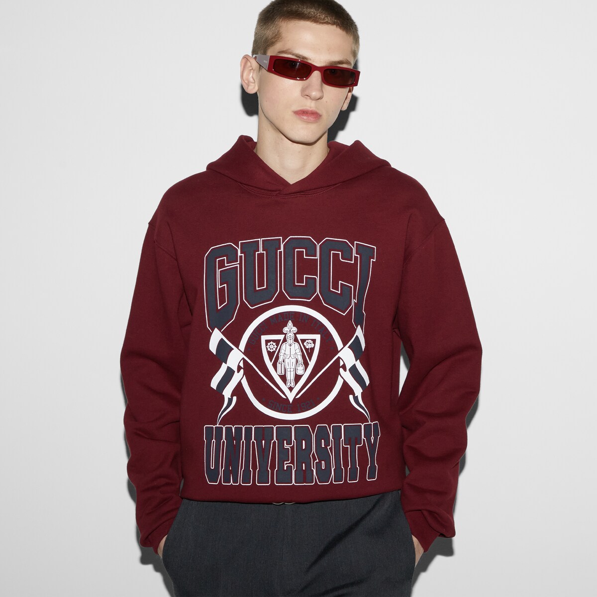 Gucci sweatshirt red deals