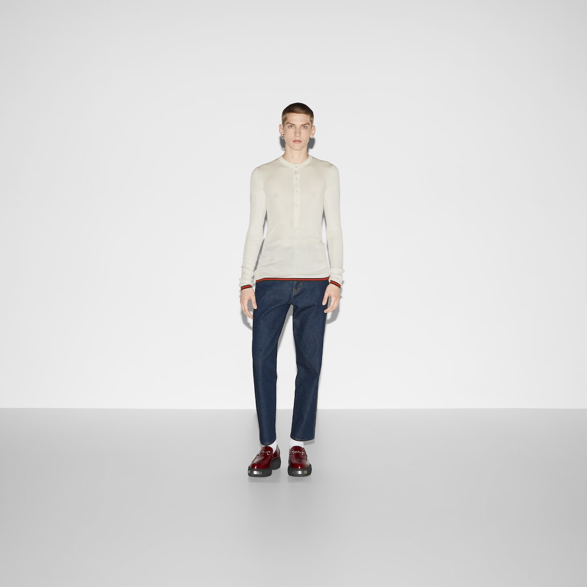ニット・セーター GUCCI Men Sweater White 792759XKEAH 9060 GUCCI: Sweater men - White | Gucci sweater 792759XKEAH