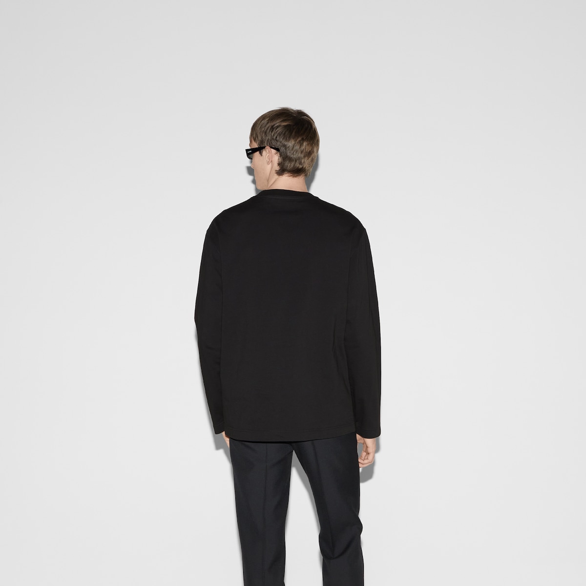 Cotton jersey long sleeve T-shirt