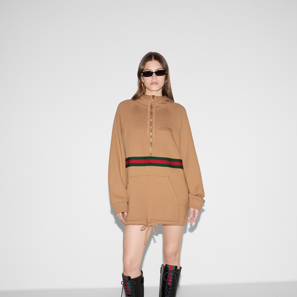 Gucci hooded jersey dress online