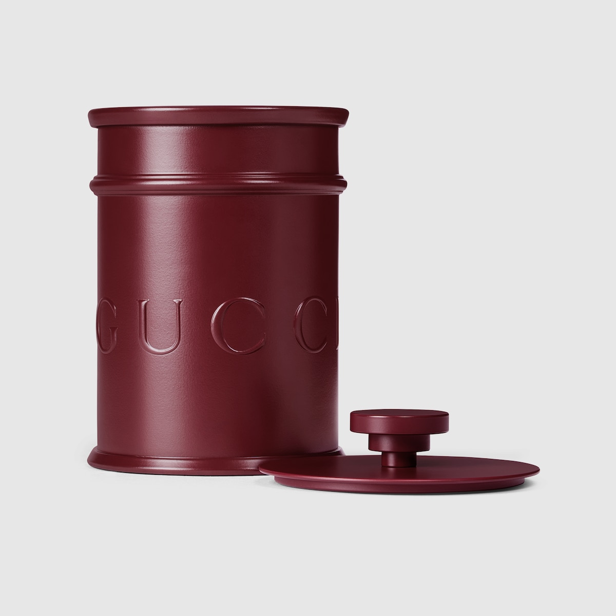 Velvet Patchouli, mini basket candle in Rosso Ancora red metal