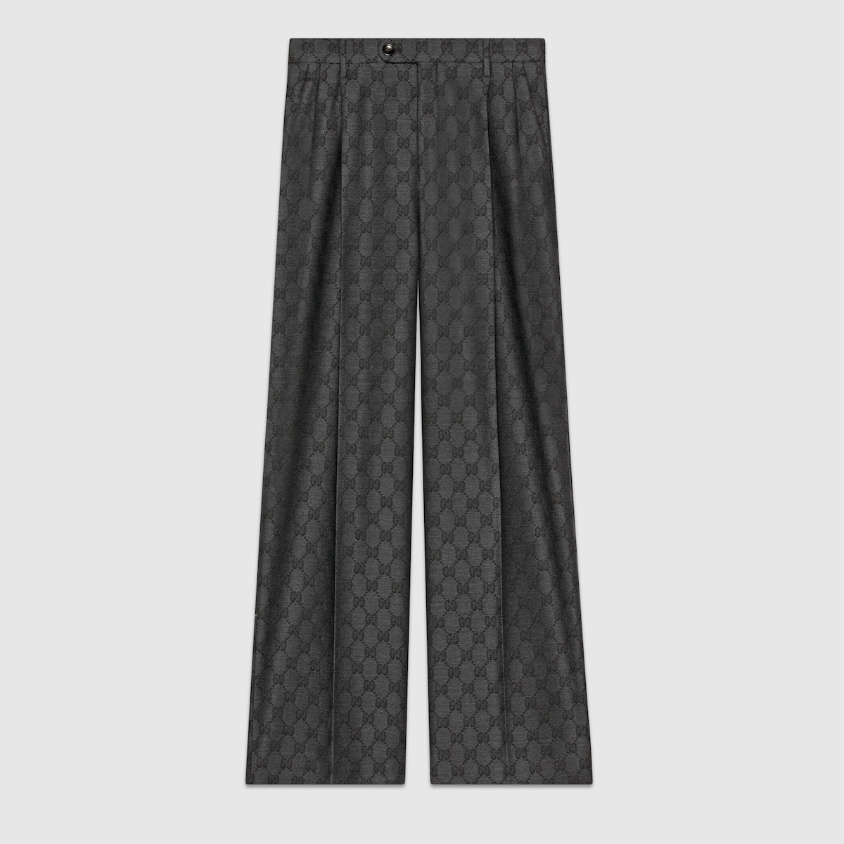 GG wool pant in grey and black | GUCCI® US