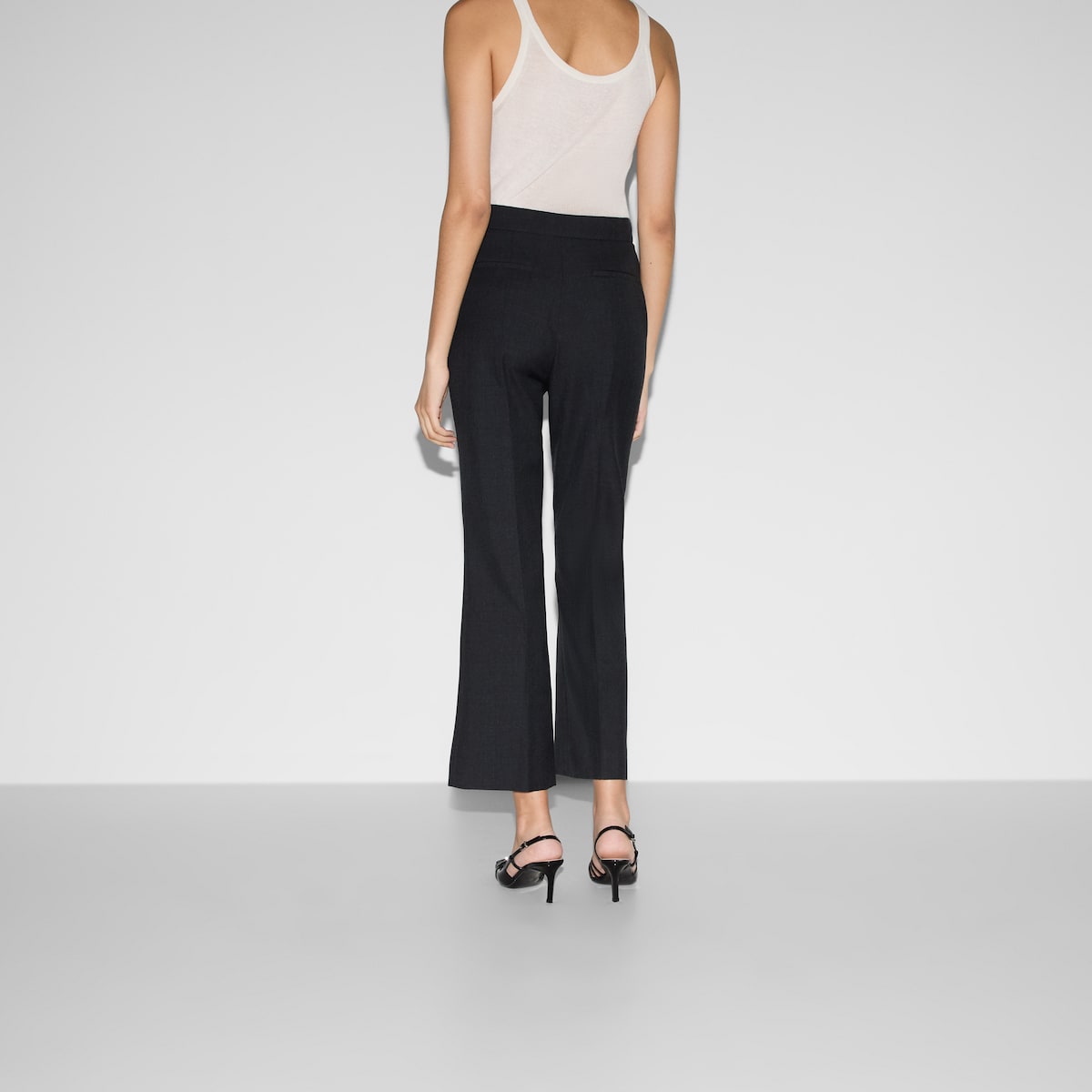 Wool gabardine pant