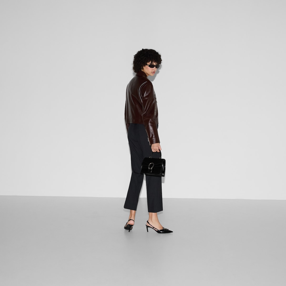 Wool gabardine pant