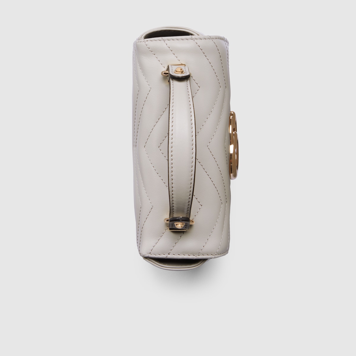 GG Marmont mini top handle bag in light grey leather | GUCCI® US