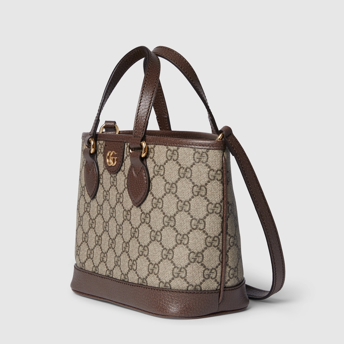 Ophidia mini tote bag in beige and ebony GG Supreme GUCCI AE