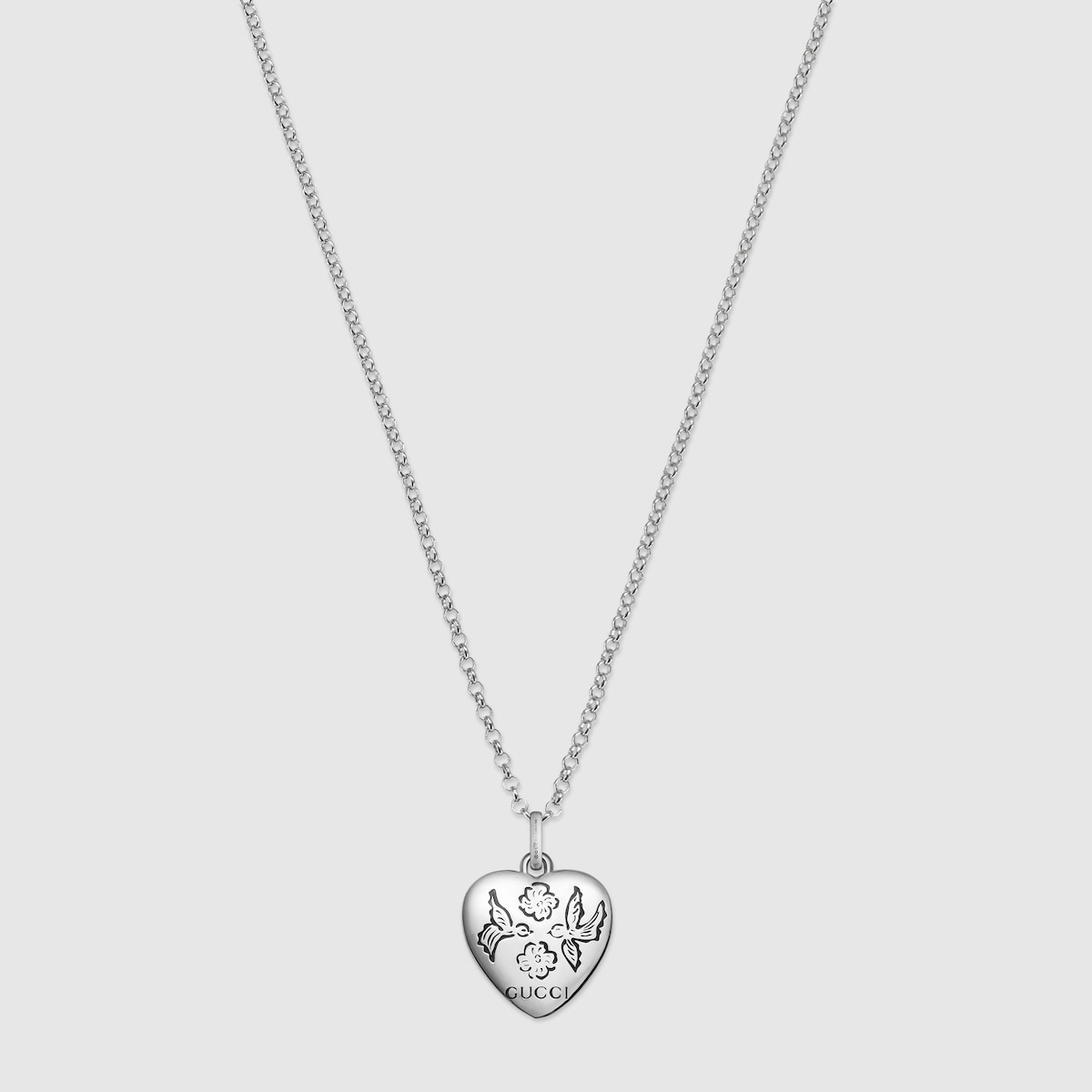 【限定価格セール！】 Sterling 925 Silver Gucci With Necklace Love For Blind アクセサリー