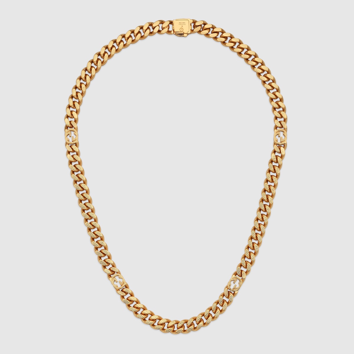 Gucci Interlocking necklace in yellow gold-toned metal