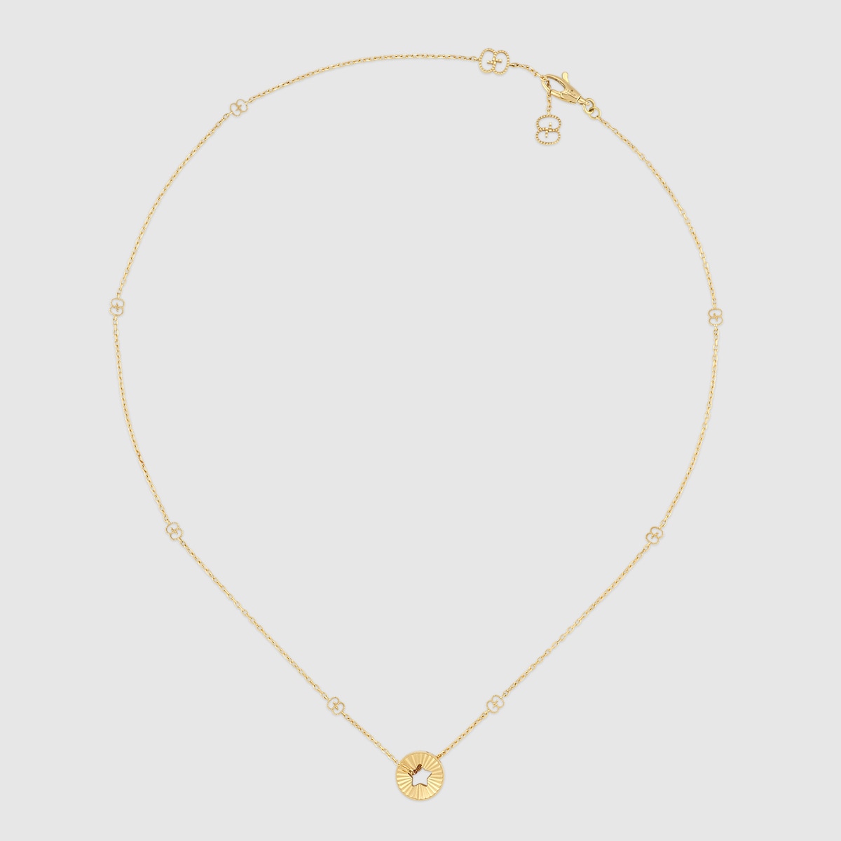 Icon 18k star necklace in 18k yellow gold | GUCCI® US