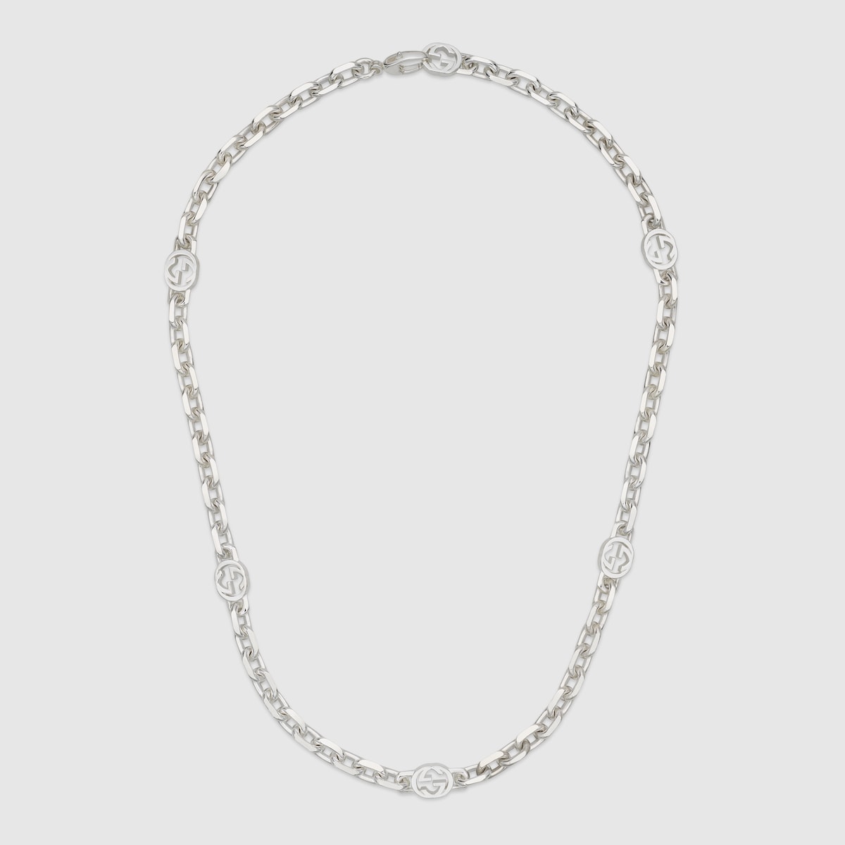 Gucci Interlocking chain necklace in 925 sterling silver