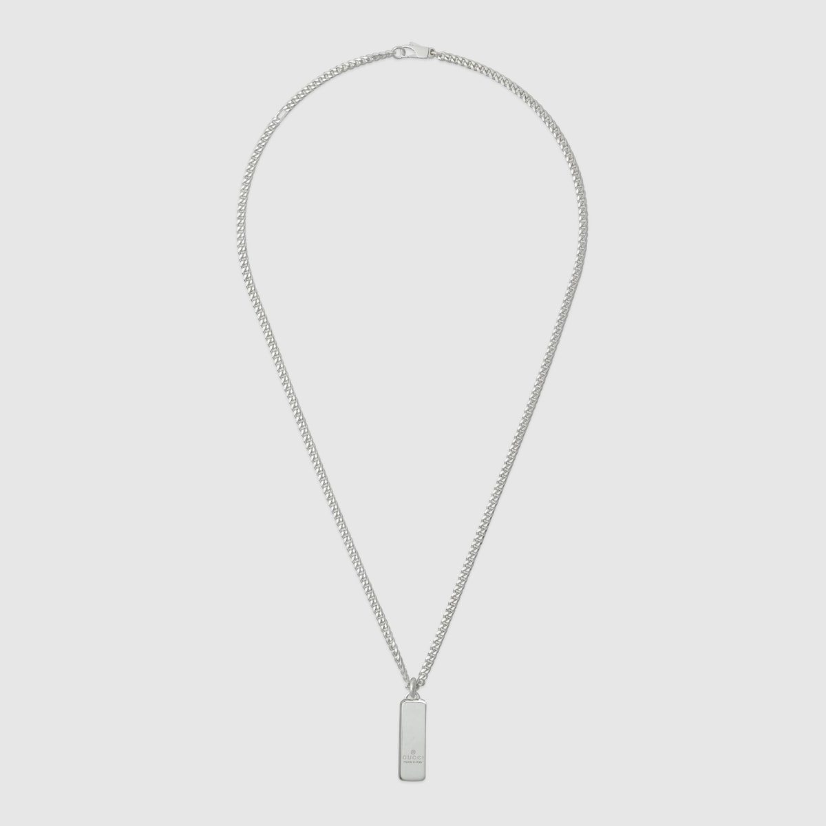 Diagonal Interlocking G necklace in 925 sterling silver GUCCI AE