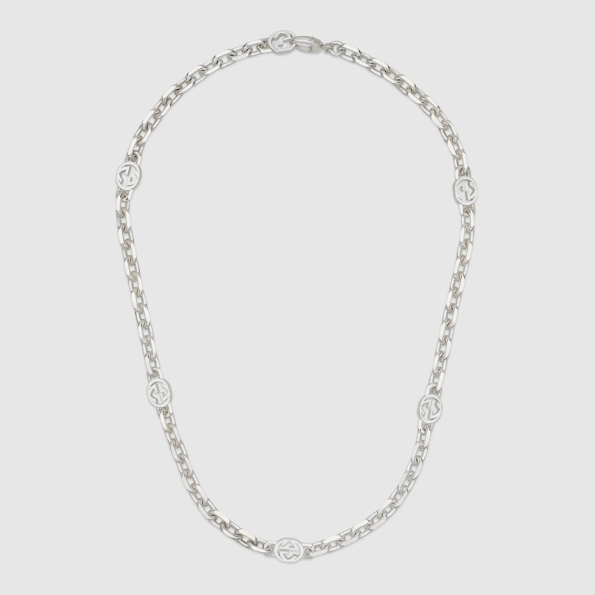 Gucci Interlocking chain necklace in 925 sterling silver