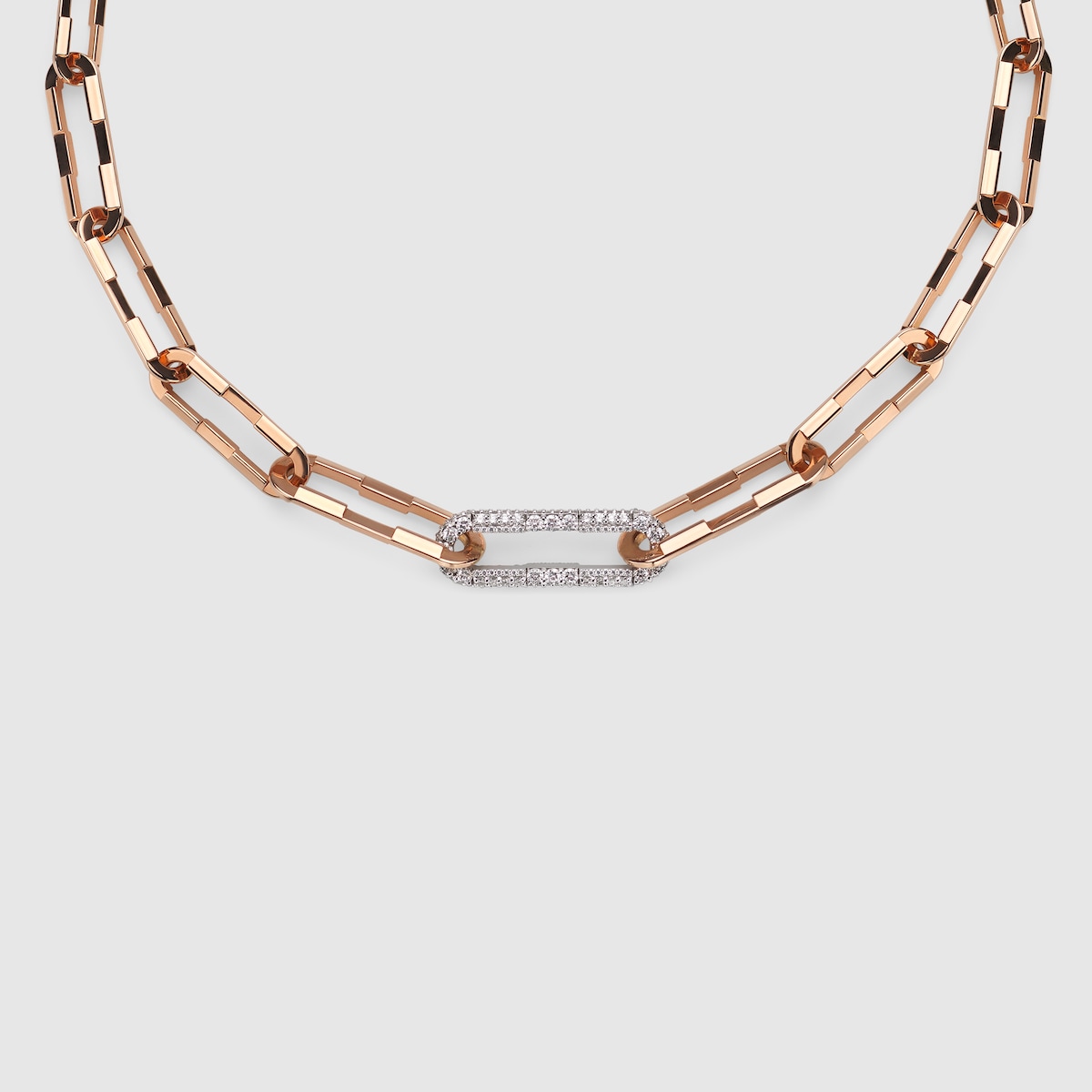 〔GUCCI LINK TO LOVE〕ダイヤモンド付き ネックレス 786742_JAAGX_8489_001_100_0000