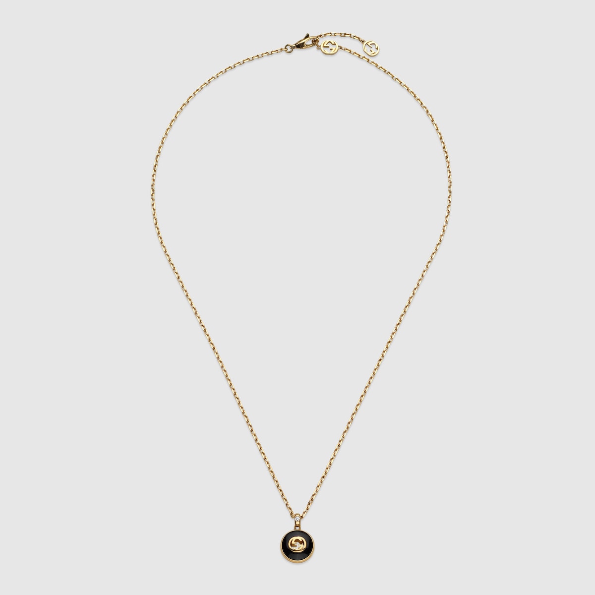 グッチ インターロッキング〕18K チェーン ネックレス ・18K イエロー