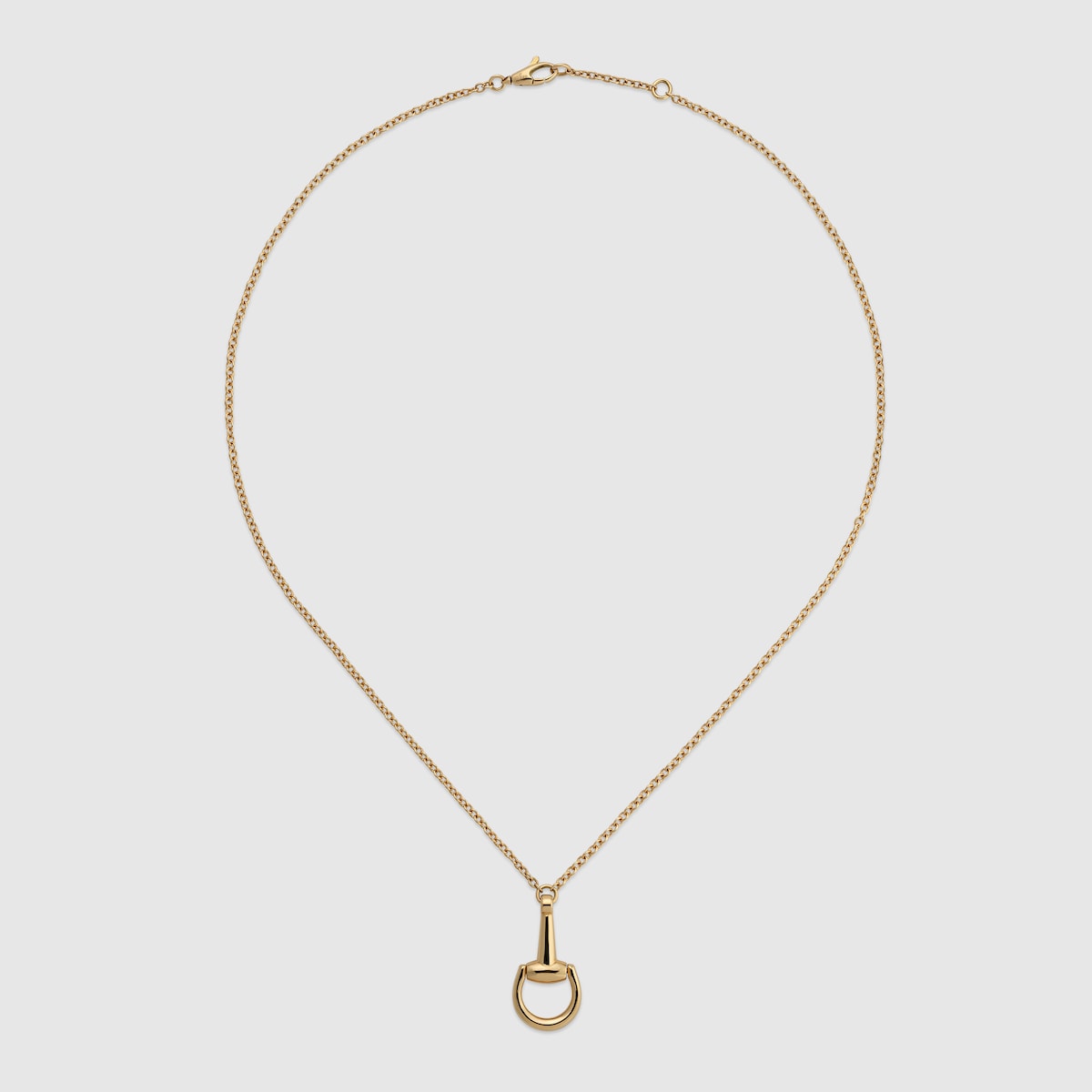 18k Horsebit chain necklace in 18k yellow gold | GUCCI® US 18k Horsebit chain necklace in 18k yellow gold | GUCCI® US