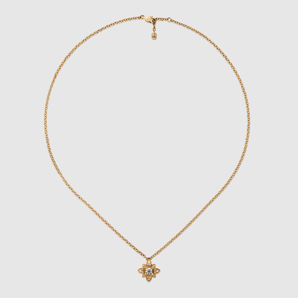 グッチ フローラ〕日本限定 18K チェーン ネックレス ・18K イエロー