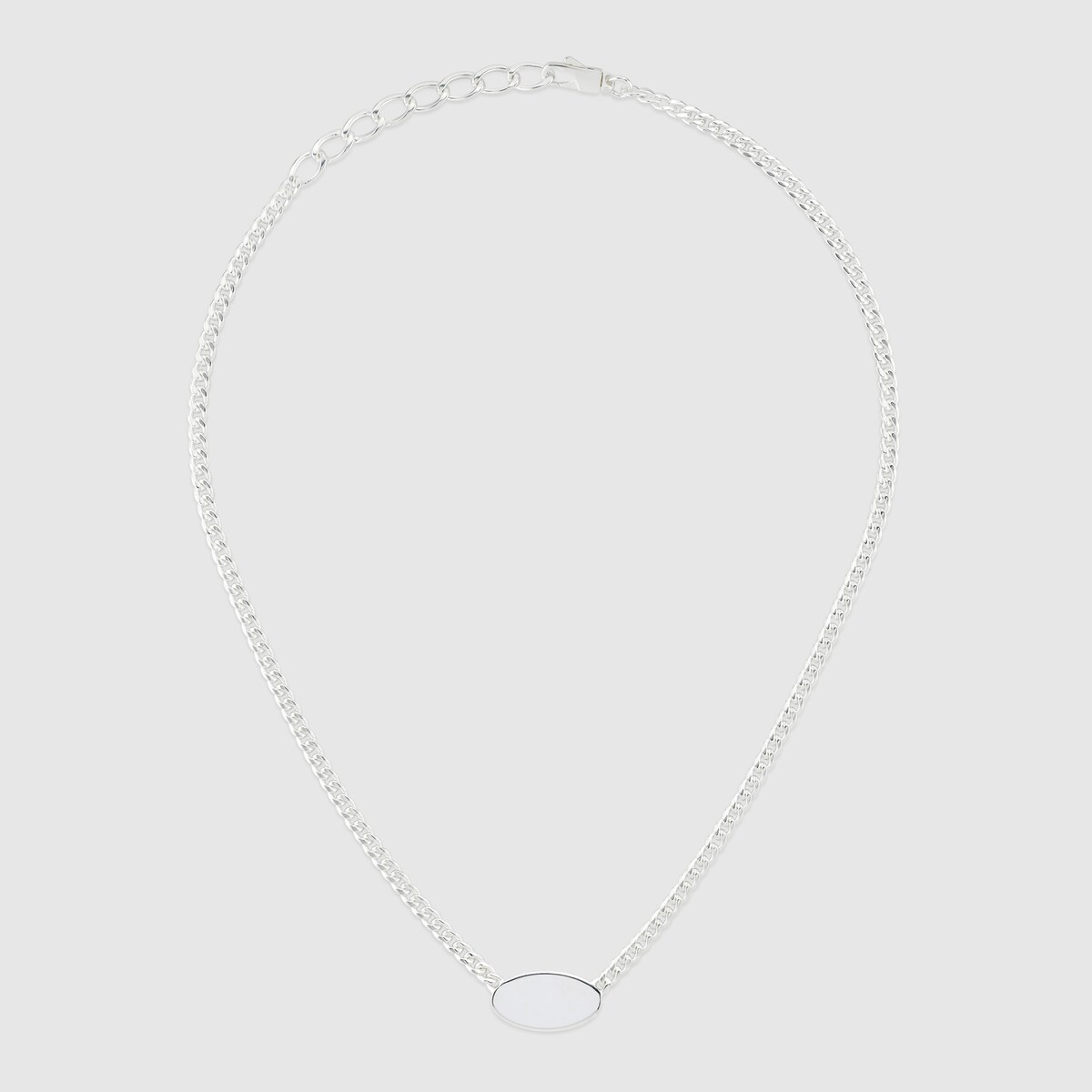 Trademark chain necklace with tag in 925 sterling silver GUCCI Australia
