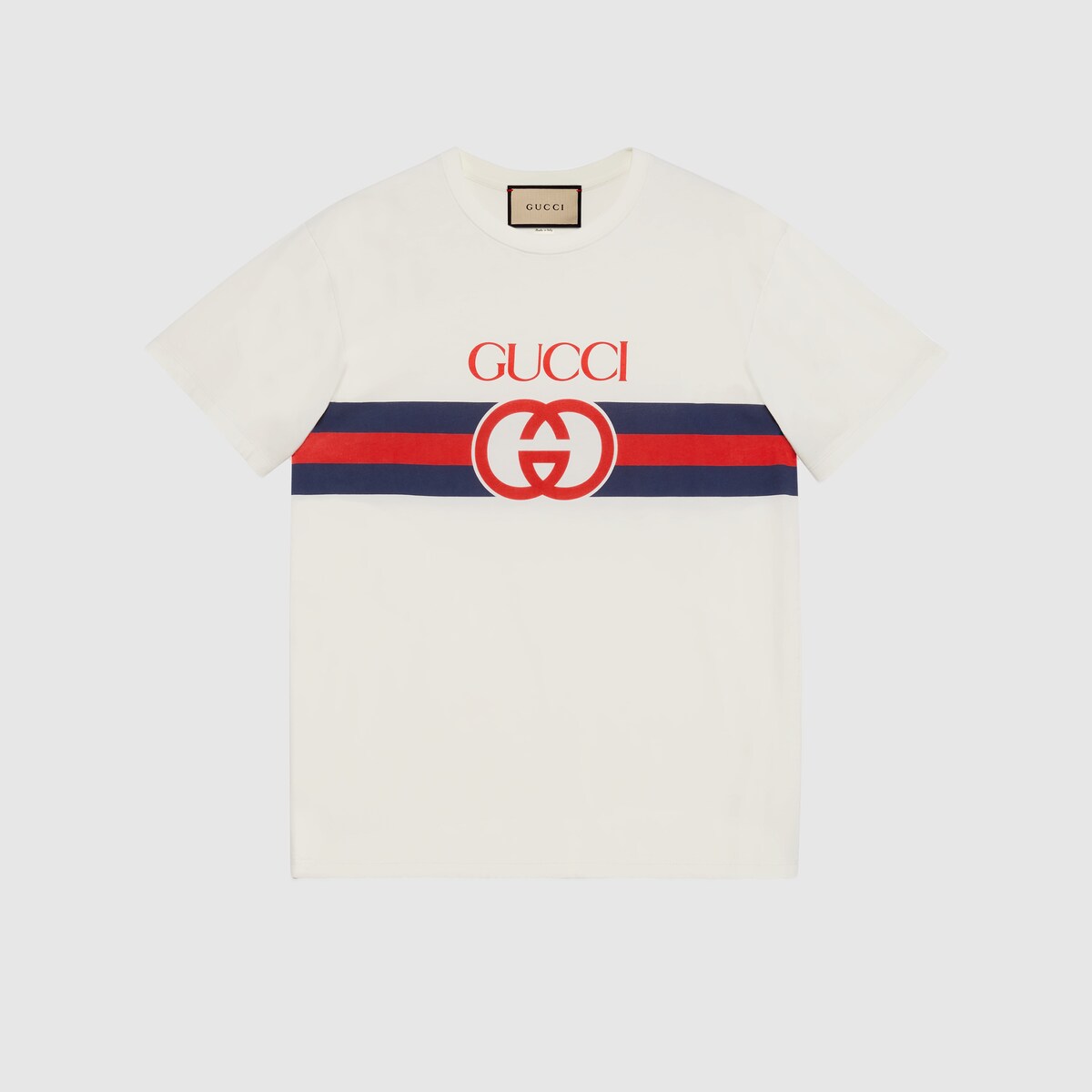 インターロッキングG コットン Tシャツホワイト | GUCCI公式