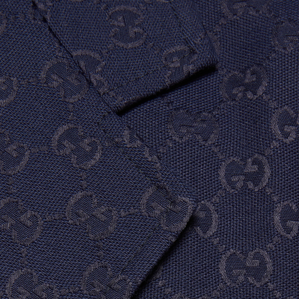 GG cotton blend formal jacket in blue GUCCI AE