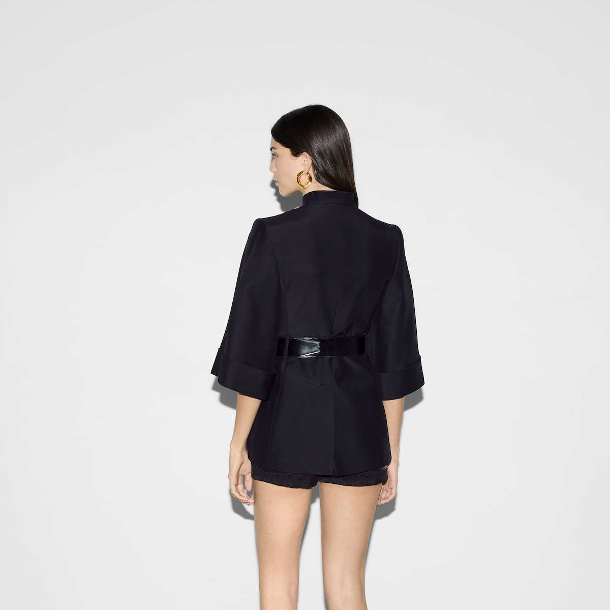 Soft wool silk jacket