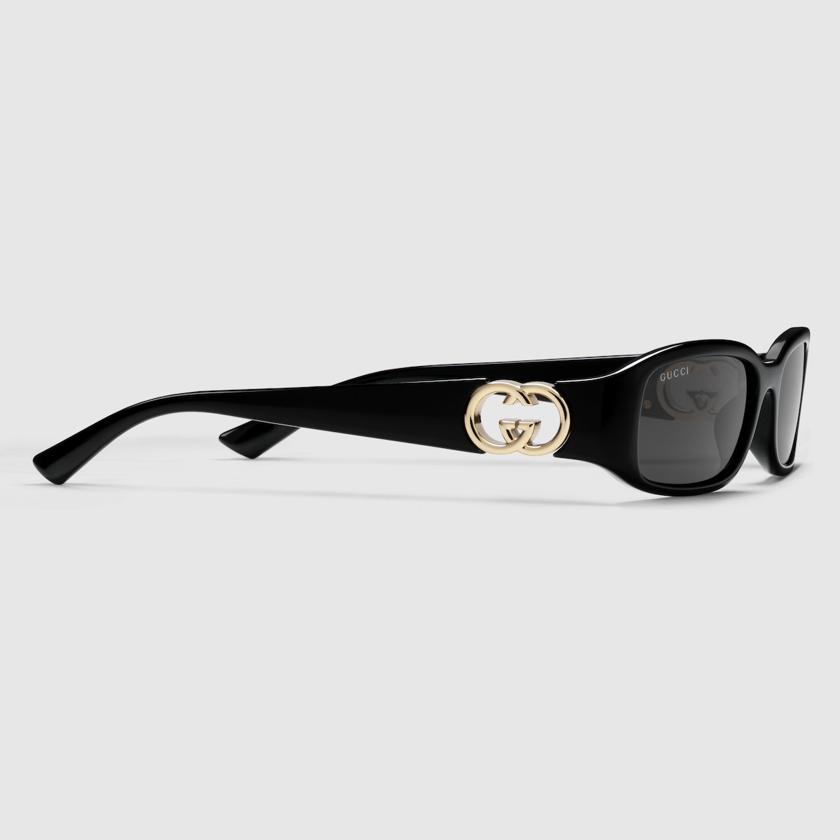 GUCCI ブラック Light Acetate GG Oval サングラス Gucci: ブラック Light Acetate GG Cat Eye サングラス | SSENSE