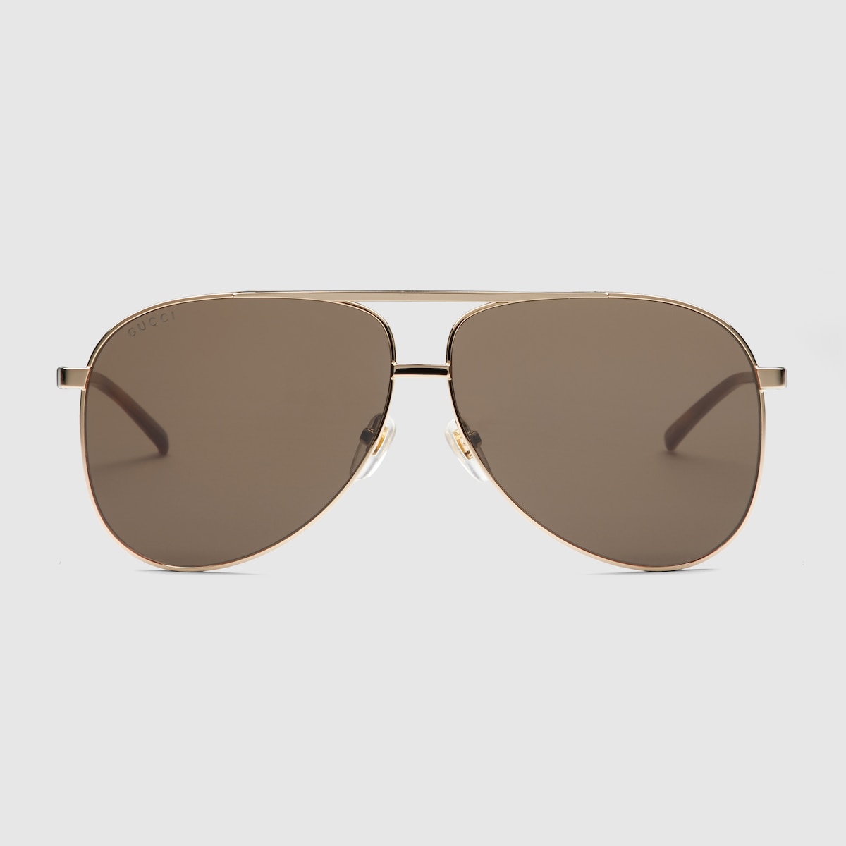 Aviator frame sunglasses in gold GUCCI GR