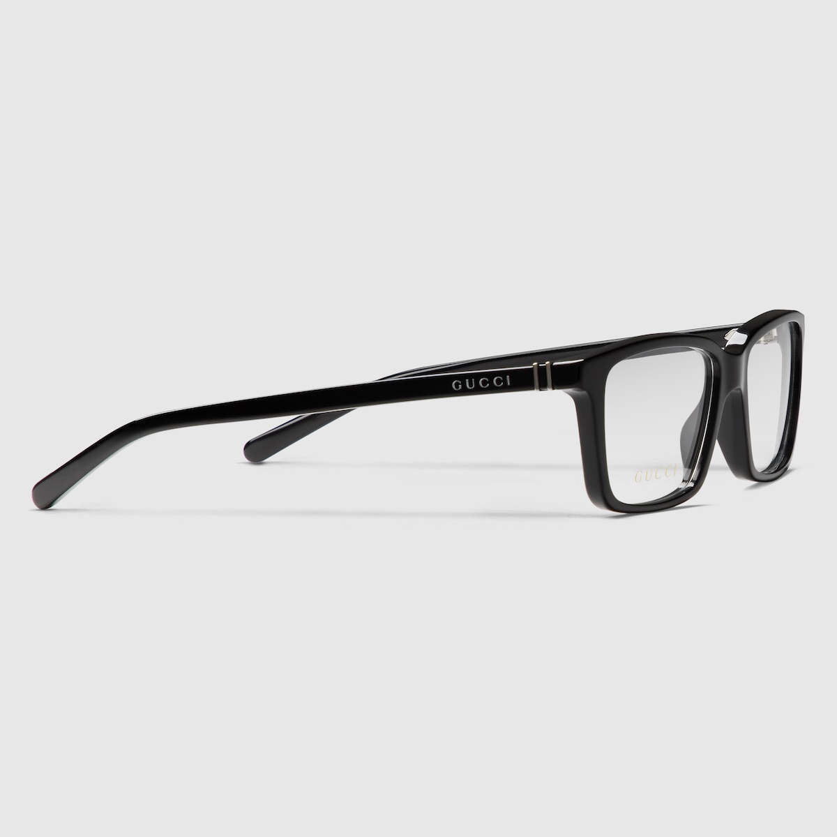 Rechteckiges Brillengestell in schwarz | GUCCI® DE 
