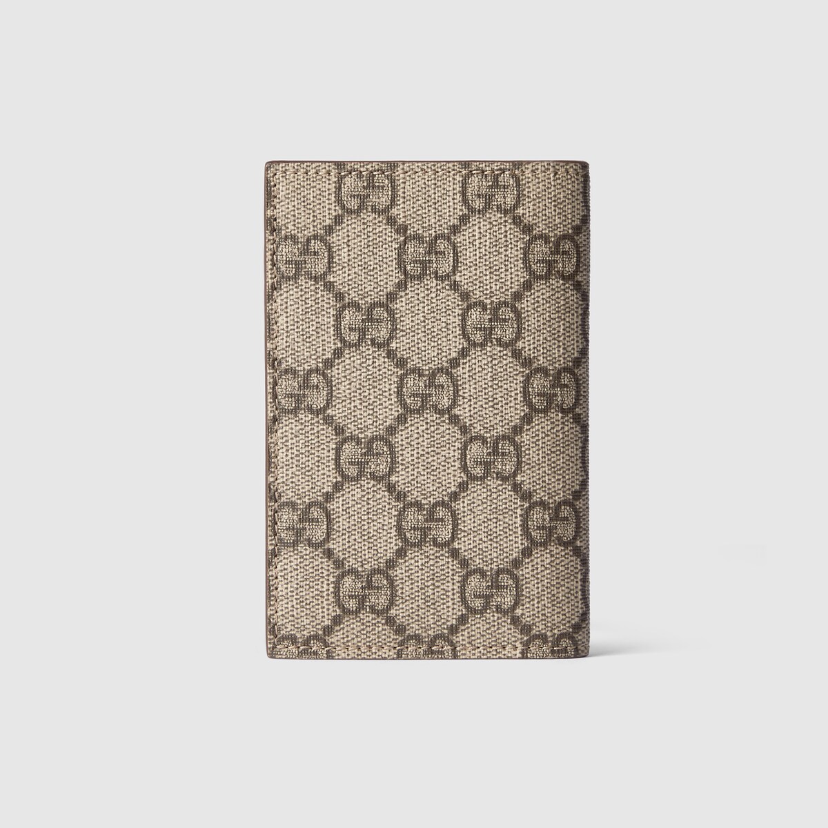 Brown interior GG long card case in beige and ebony Supreme - thumbnail 2
