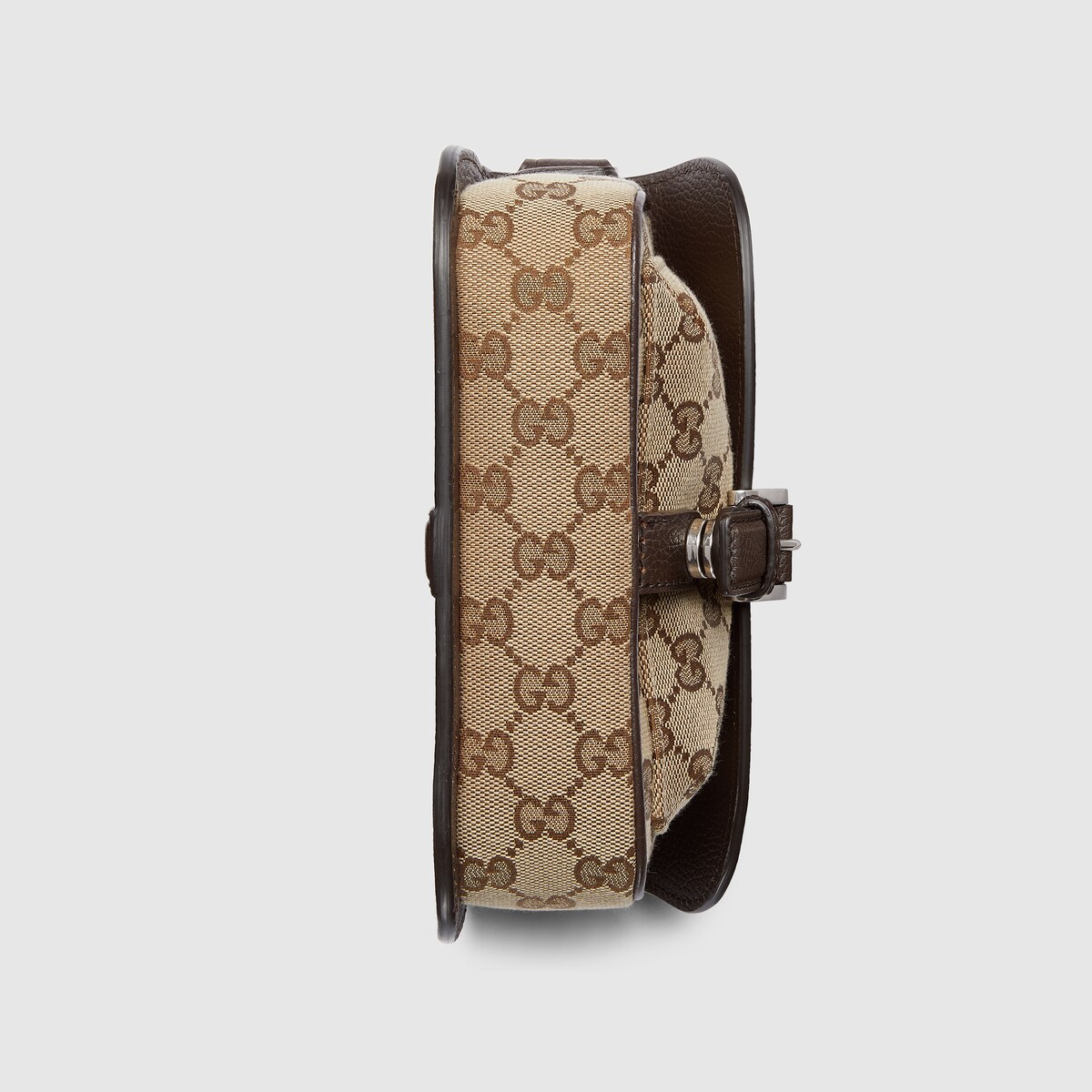 Bi-color GG super mini bag in beige and ebony Original GG canvas | GUCCI® US