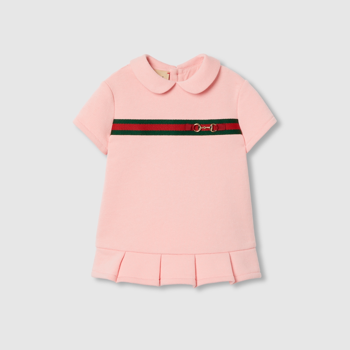 Robe pour bebe en coton avec bande Web en rose GUCCI FR