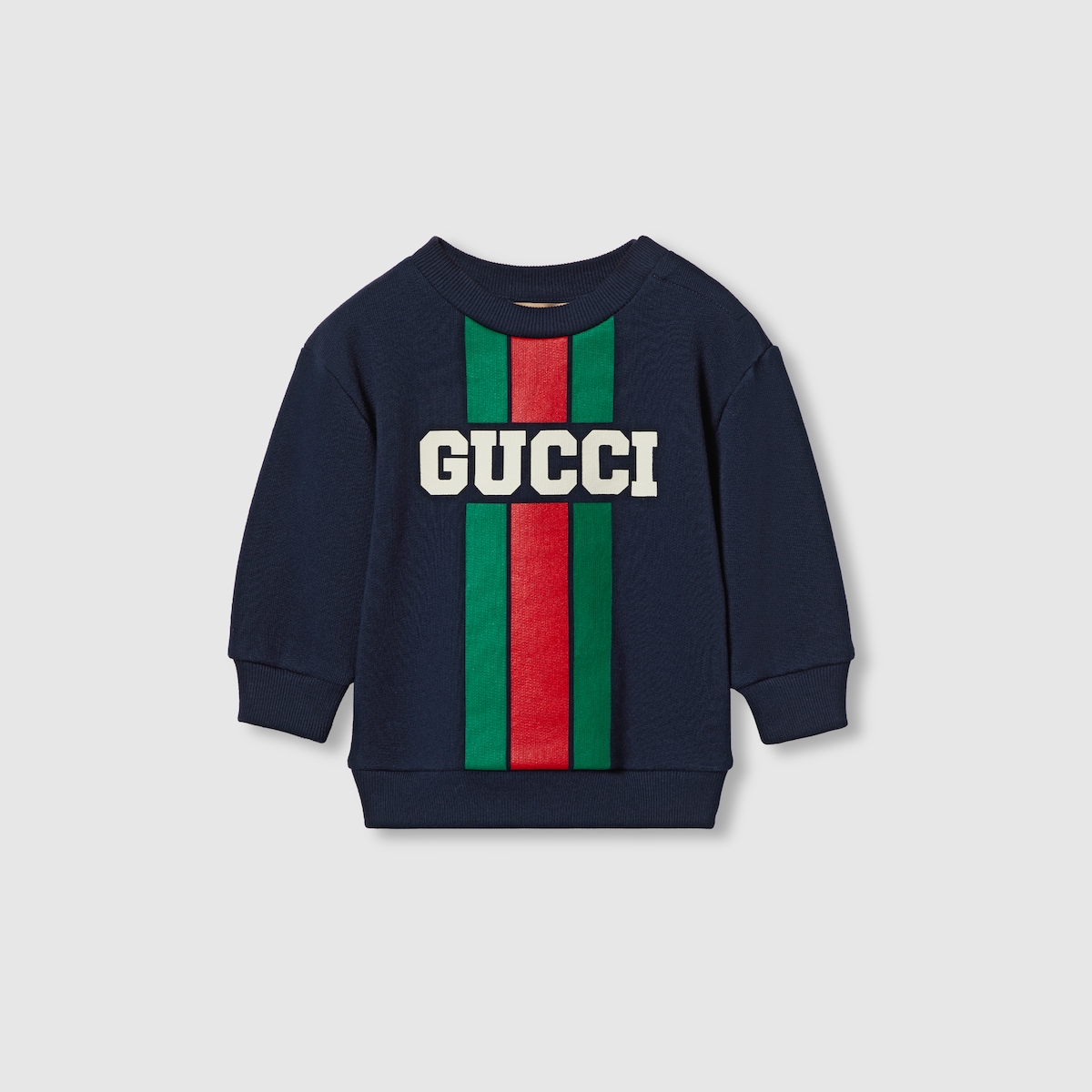 国内発送☆GUCCI】ウェブストライプ プリント コットンTシャツ