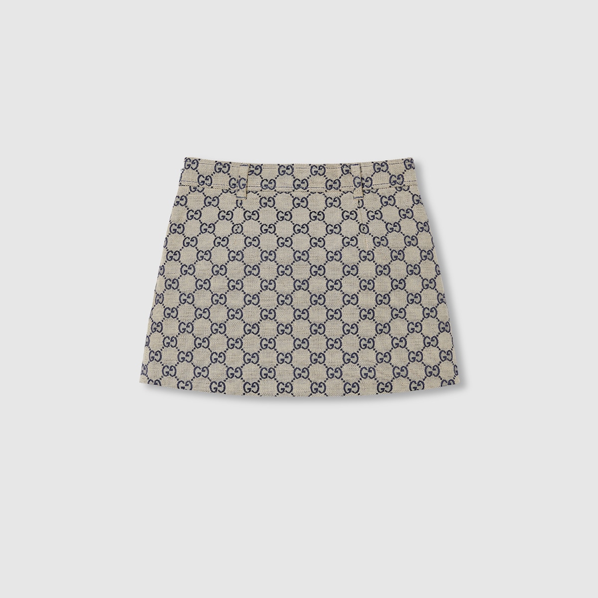 Children's GG canvas skirt in camel and dark brown - thumbnail 5