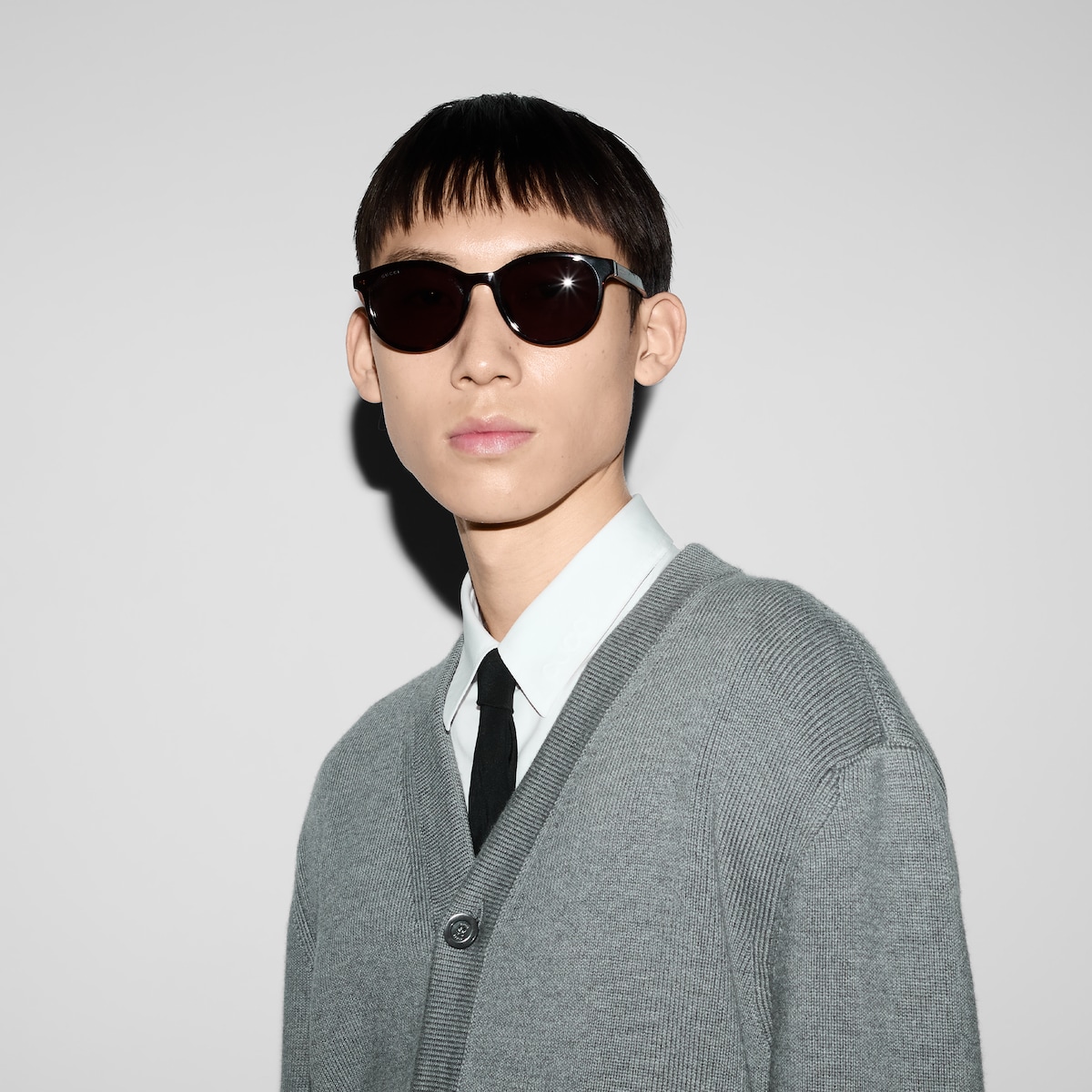 ラウンドフレーム サングラス（アジアン フィット） ・ダークトータス