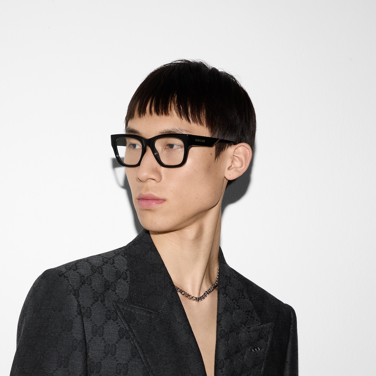 Square optical frame in black | GUCCI® US