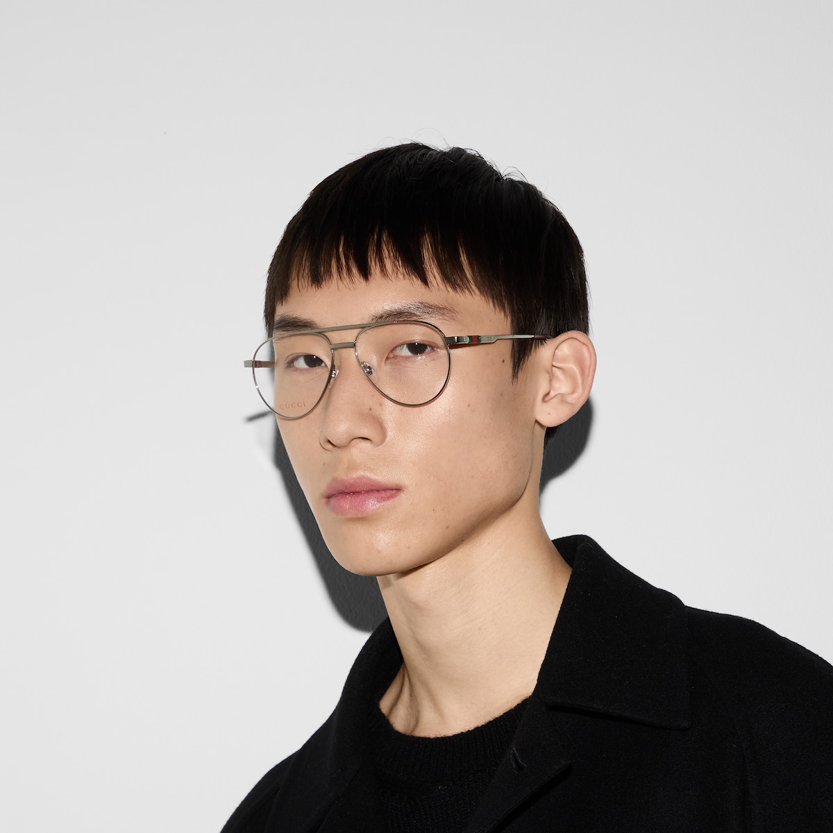 小物 00ss archive gucci llic eyewear Gucci Sunglasses 1999 Vintage Black Green Rectangle GG 2524