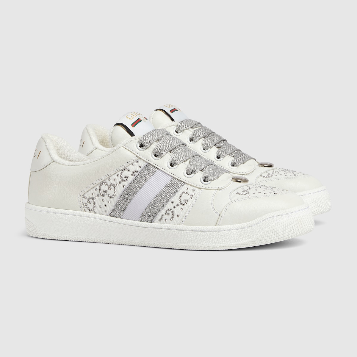 ゆりか　1001 Gucci Cub3d sneakers in silver - Gucci | Mytheresa