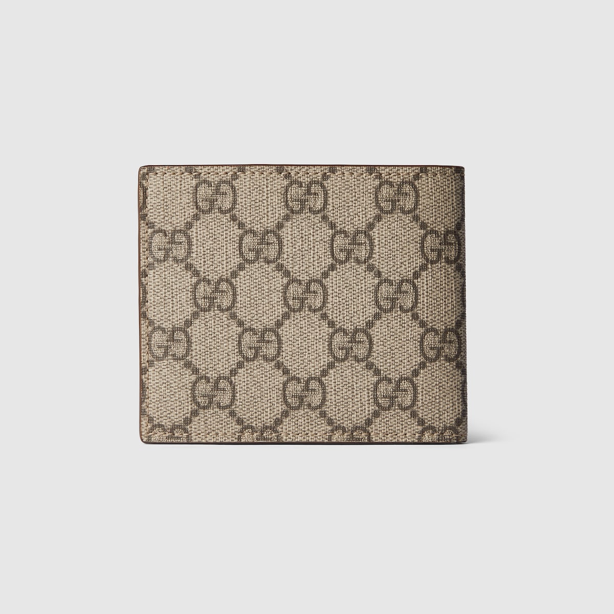 GG wallet with GG detail in beige and ebony Supreme | GUCCI® UK