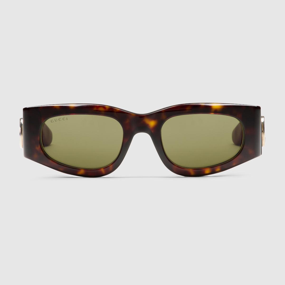 サングラス Gucci Occhiali Da Sole Rettangolari Occhiali da sole rettangolari in tartarugato scuro | GUCCI® IT