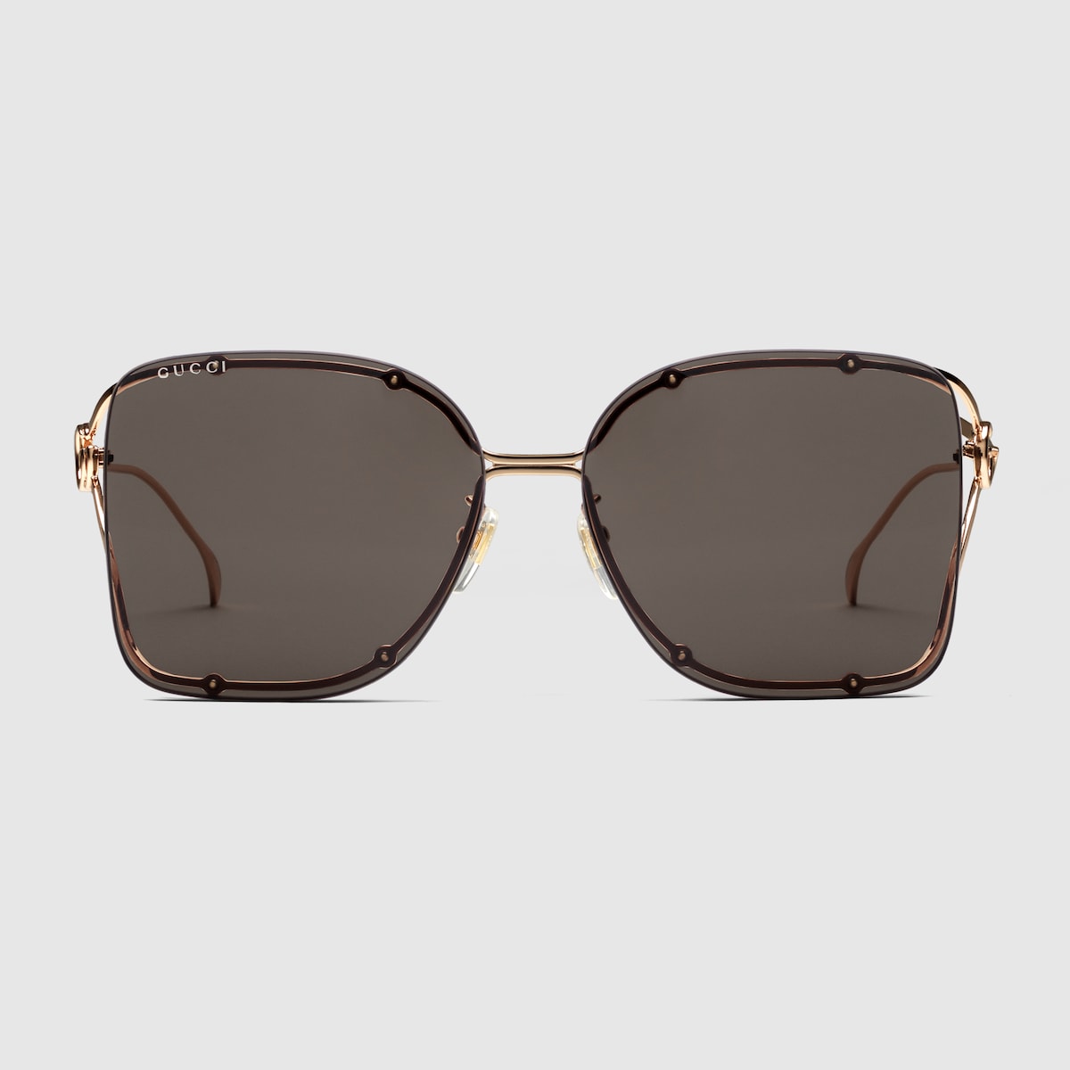 GUCCI ラウントフレムサンクラス GG1748S001PINK BROWN Amazon.com: Gucci GG1189S 003 Havana/Brown Square Women's