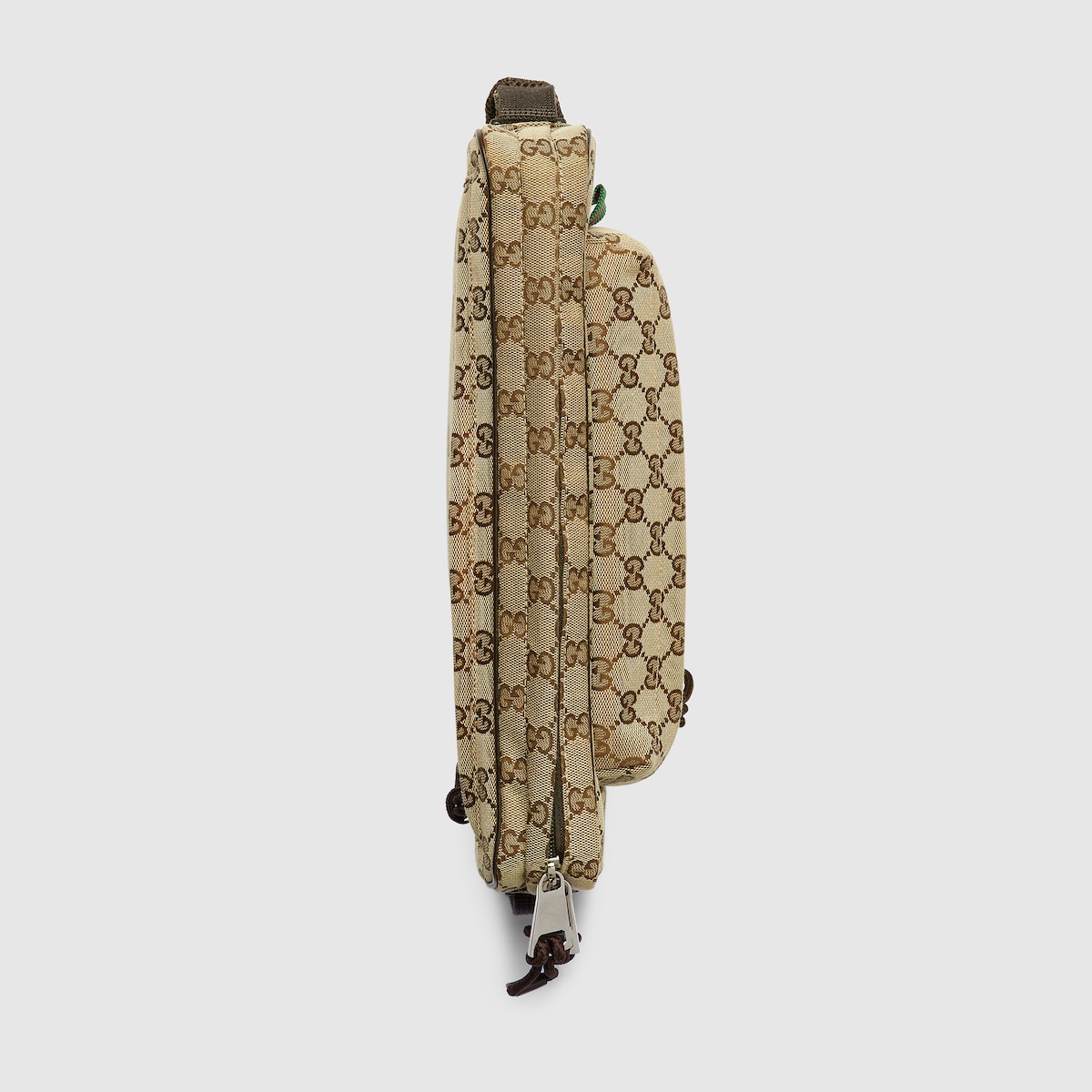 GG canvas large slingbag in beige and dark brown GG canvas
