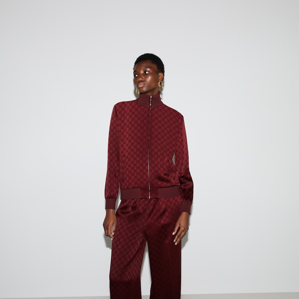 GG jacquard zip jacket